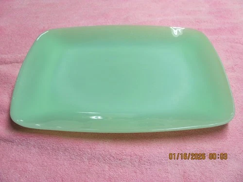 ANCHOR HOCKING FIRE KING JADEITE CHARM 11X8 PLATTER