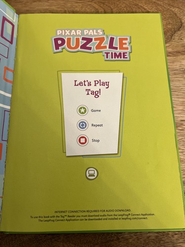 Leap Frog Disney Pixar Pals Puzzle Time Tag Book - Picture 3 of 5