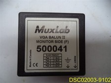 MuxLab VGA Balun II Monitor Side F 500041 VGA to Ethernet