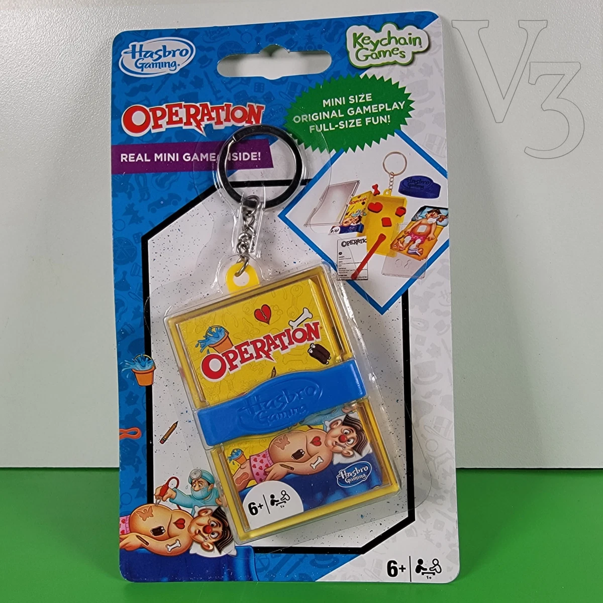 HASBRO GAMING Keychain Games OPERATION Real Game Mini Size eBay