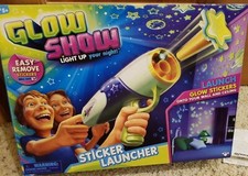 NIB Glow Show Sticker Launcher - Light Up Your Night Wall Decoration Star Gift