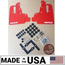 [SR] 2015-2021 Mud Flaps Set RED with Hardware Kit & Custom Vinyl B