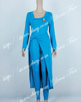 deanna troi blue dress Star Trek: Deanna Troi blue