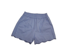 The Proper Peony Boutique Girls Susie Scallop Shorts Blue Size 5 NWT