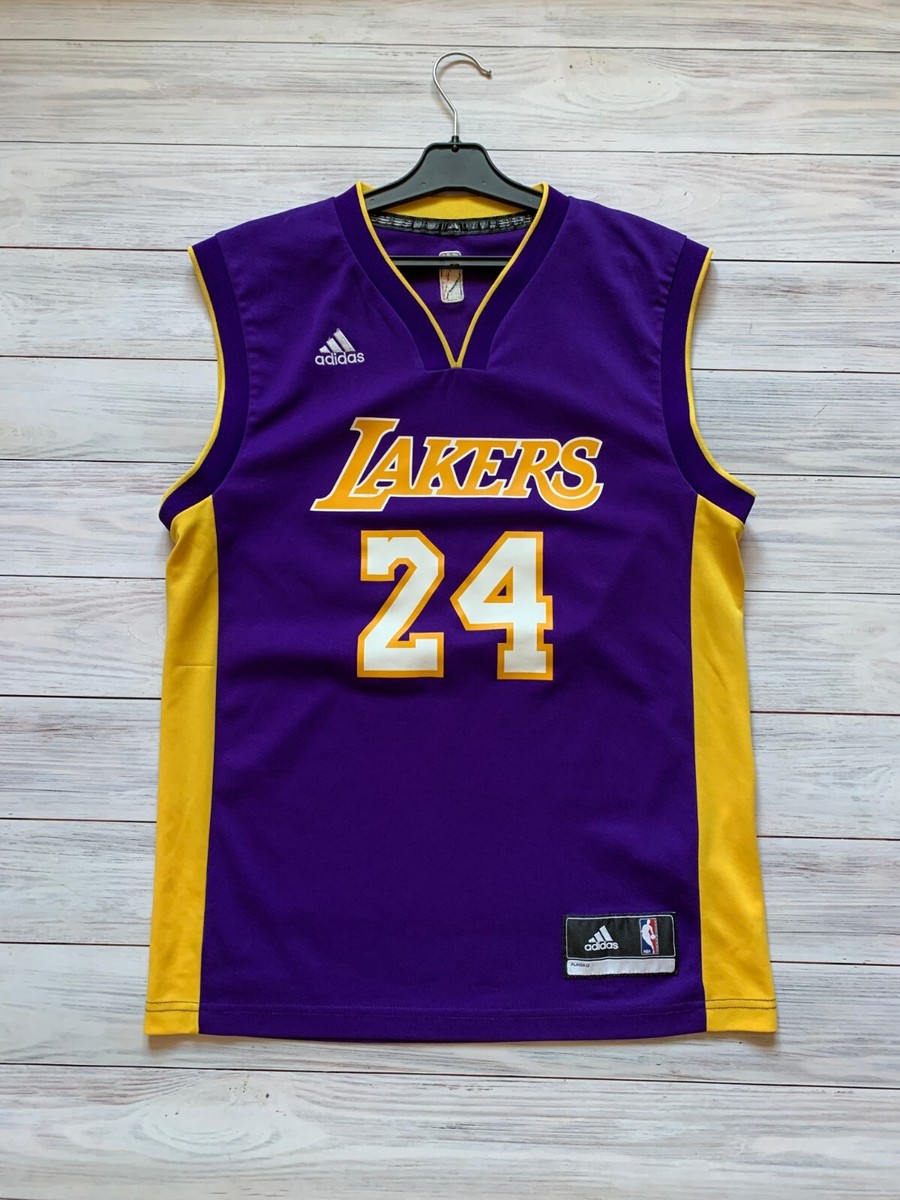Los Angeles Lakers NBA LA Adidas Jersey Purple & Gold Size S