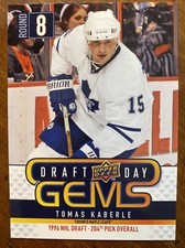 09-10 UD Hockey Series 1 Hockey Draft Day Gems GEM3 Tomas Kaberle