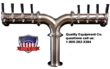 " Y "-PIPE  BEER TOWER - 8 FAUCETS - MADE IN U.S.A.- AIR COOLED -SSPY-8