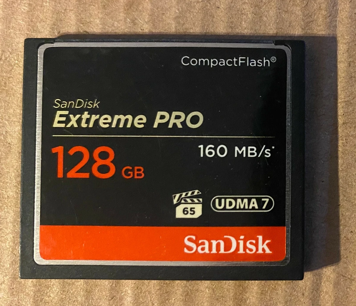 Used Sandisk 128GB CF Card 160MB/s Compact Flash UDMA7 for DSLR Camera, HD  Video