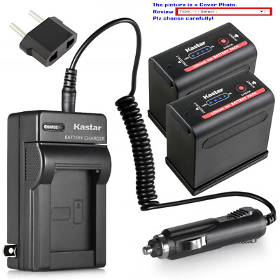 Kastar Battery AC Travel Charger for BP-955 BP-975 & Canon C2 FV1 DM-MV1 DM-MV10