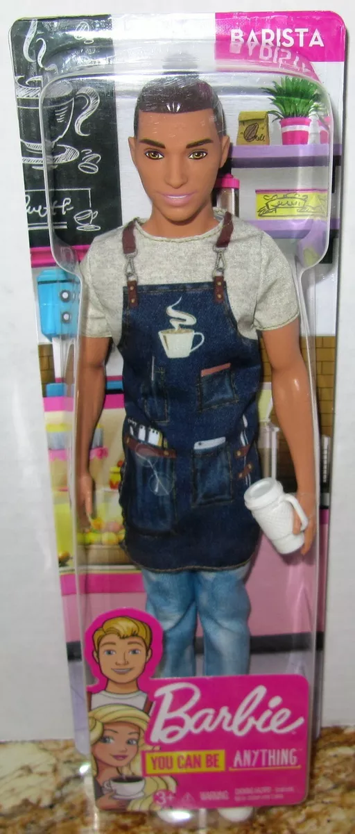 Barbie ken best sale barista doll