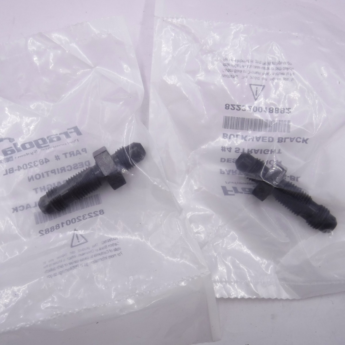 Fragola Straight Bulkhead Fitting #4 483204 Fragola Straight Bulkhead Fitting #4 483204