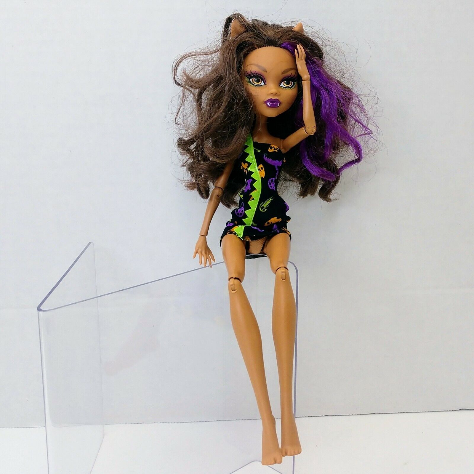 Boneca Monster High Clawdeen Freaky fiel trip incompleta, usada