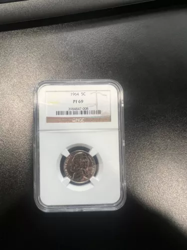 1964 Jefferson Nickel 5c Certified by NGC PF69