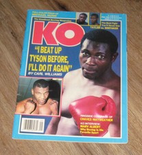 Knockout Boxing KO magazine September 1989 Carl Williams MIKE TYSON Michael Nunn