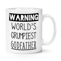 Warnung World's Grumpiest Pate 284Ml Becher Tasse Vatertag Best Birthday Lustig