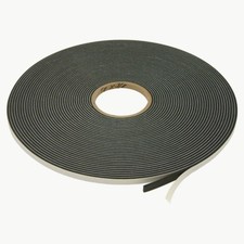 JVCC SCF-02 Single-Sided PVC Foam Tape: 1/8 in. thickness x 3/8 in. x 75 ft. Bla
