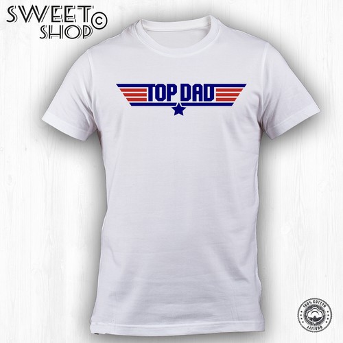 t-shirt magliette famiglia TOP GUN TOP DAD TOP MUM TOP SON IDEA REGALO FESTA  - Picture 9 of 11