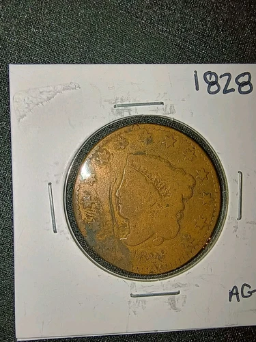Photo of a 1828-P Large Cent from an eBay listing that sold on Jul 21, 2026