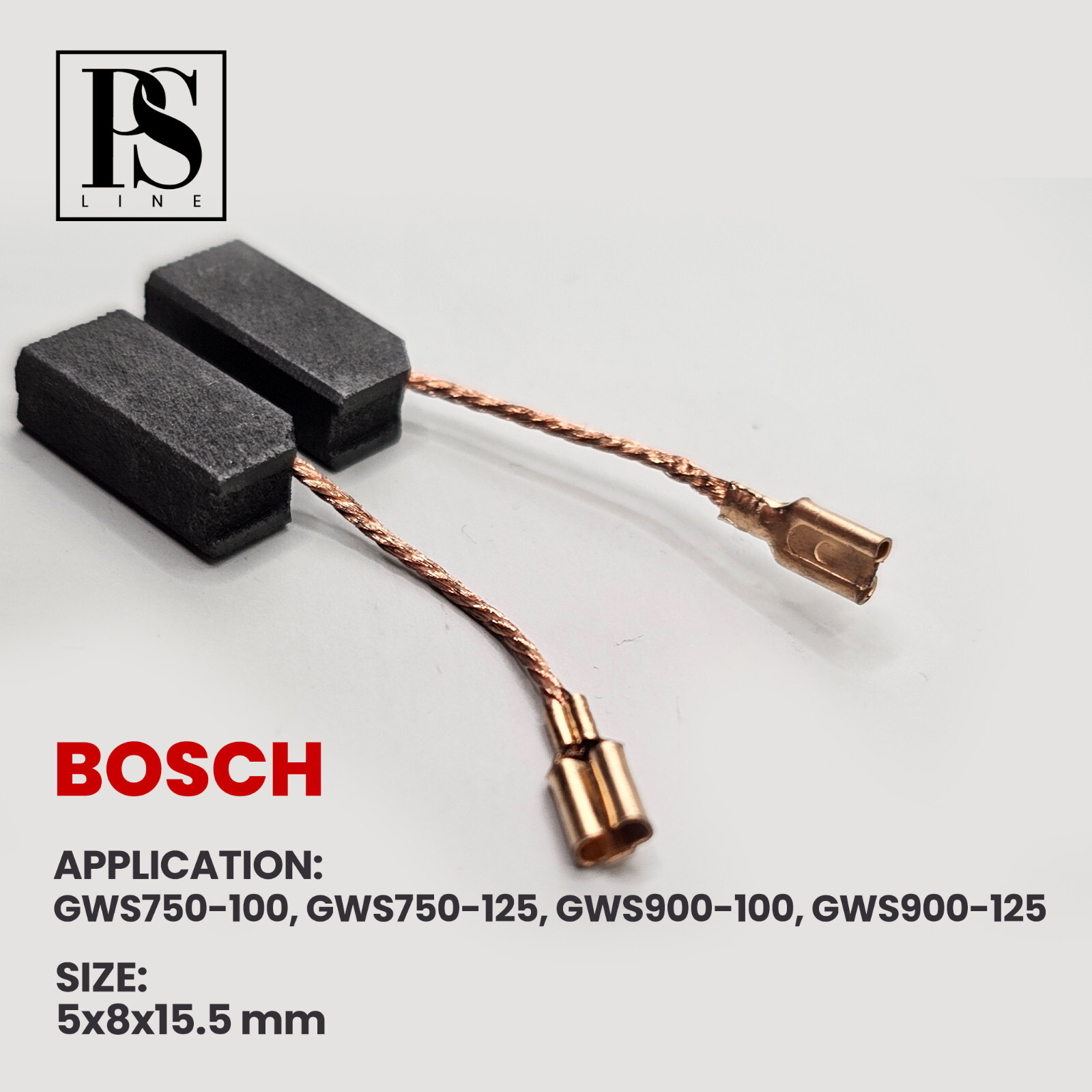 Carbon Brushes for Electric Motors BOSCH GSW 750100 5x8x15.5mm eBay
