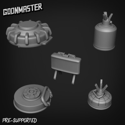 Mines - Basing Kit/ Basing Bits/ Tufts/ Model Scenery/ Goon Master