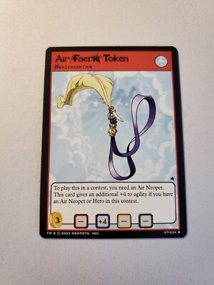 Neopets - Air Faerie Token 97/234 Uncommon NM