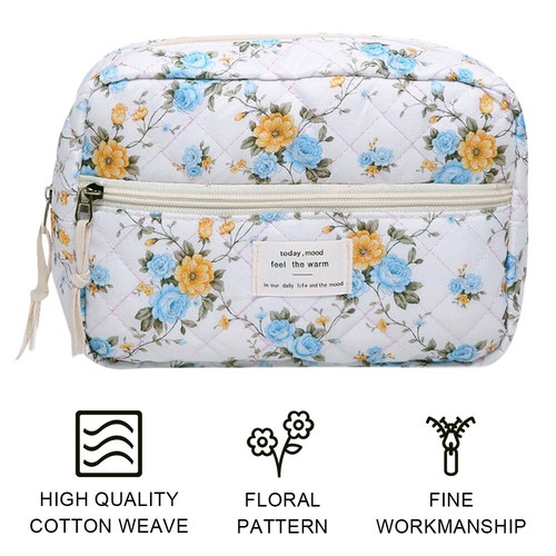 Bolsa de Maquillaje Acolchada, Bolsa Organizadora de Maquillaje Estético para Mujer y Mä - Imagen 4 de 9