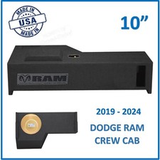 Dodge Ram Crew Cab 1500 2023 10" Dual Ported Sub Box Subwoofer Enclosure