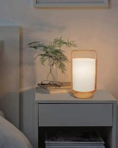 Lantern Table Lamp Imego Solid Wood Nightstand Lamp Bedside Desk Lamp With Sha Ebay