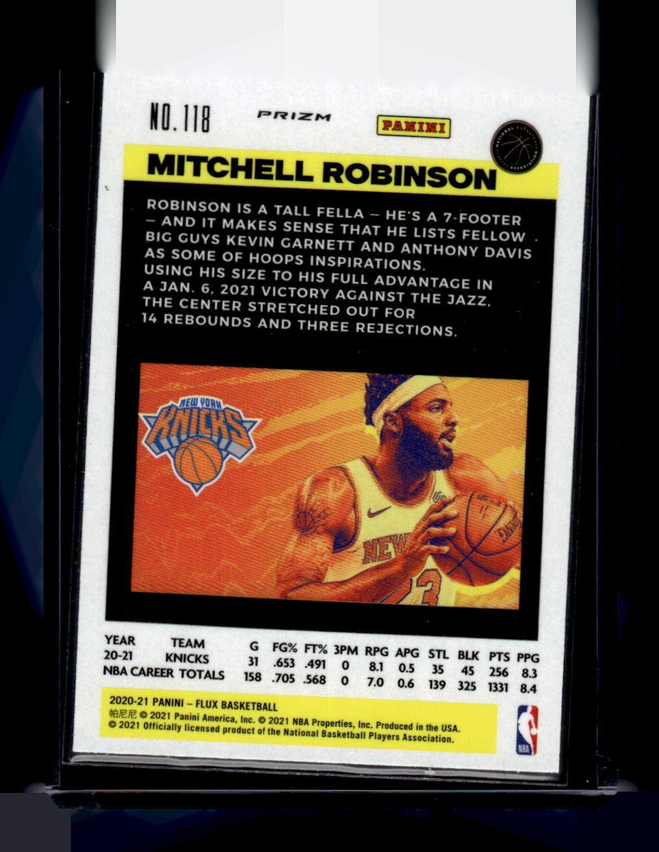 2020-21 Panini Flux #118 Mitchell Robinson Laser New York Knicks