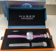 Nubeo 58mm Odyssey Triple Time Zone Chrono Metallic Purple Limited Edition NIB