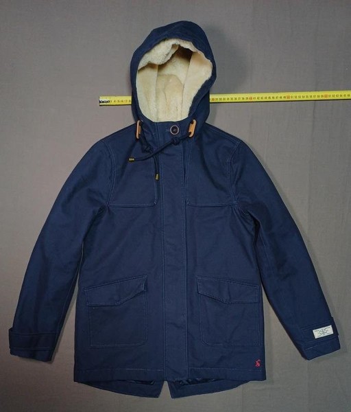 Women Joules Jacket Black Cotton XS