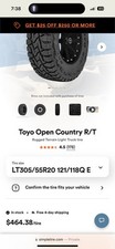 Toyo Open Country Rt 30555r20 Tire