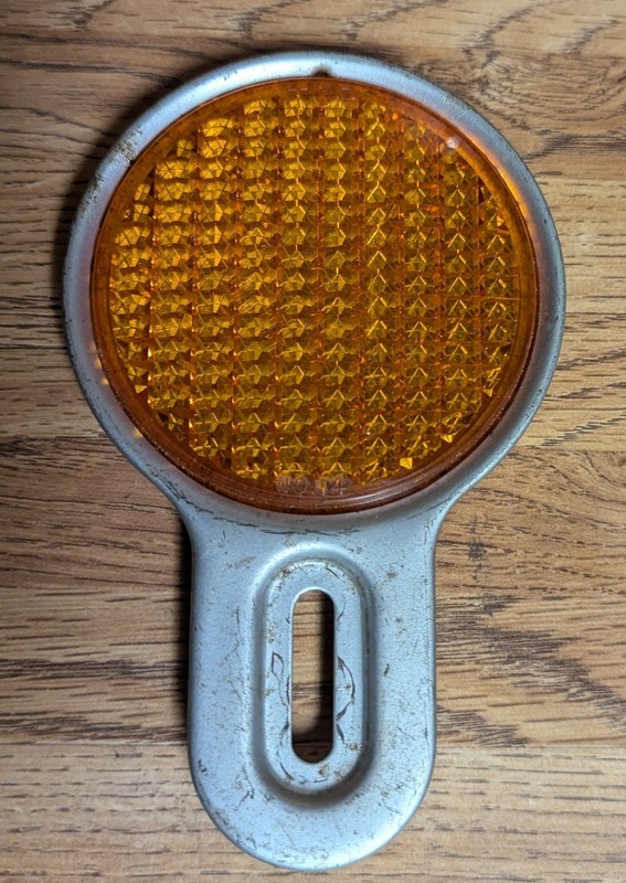 Vintage K-D Lamp Co. Triflex-P #334 Amber Reflector
