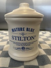 London Pottery Long Clawson Traditional Mature Blue Stilton Ceramic Jar with Lid