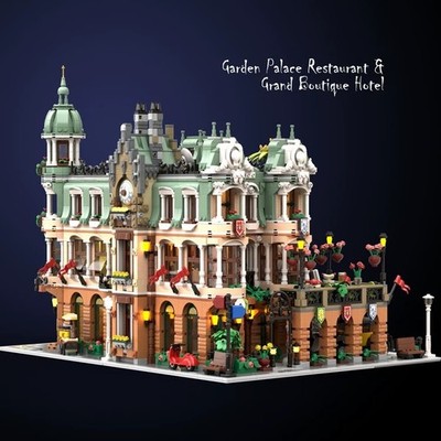 Grand Palace Restaurant und Boutique Hotel MOC Bausteine Sets 9718 Teile