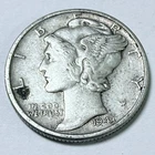 1943 MERCURY DIME *90% SILVER, Circulated Coin, Free Shipping #6691
