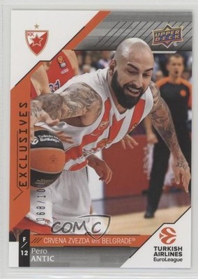 2017-18 Upper Deck Euroleague Exclusives 68/100 Pero Antic #89 0a2