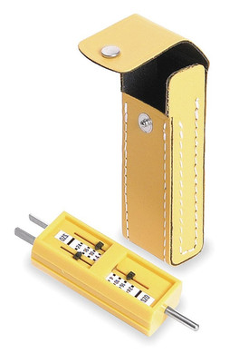 840-1760 Receptacle Tension Tester with Carrying Case, Yellow