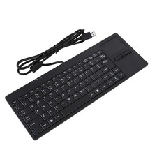 MC-818 82 Keys USB Wired Keyboard With Built-in Touchpad, USB HUB Port, Mecha...