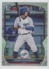 2023 Bowman Chrome Prospects Lunar Glow Refractor Yeiner Fernandez #BCP-138 qf6
