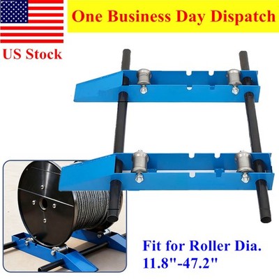 Cable Drum Roller Reel Dispenser Wire Dispenser Cable Roller Stand 3307Ib