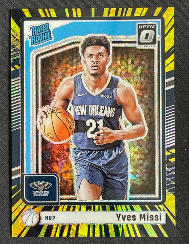 Yves Missi 2024-25 Panini Donruss Optic RC Electricity Prizm /75 #265