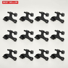 Hinge Pin Door Stopper 12 Pack Adjustable Heavy Duty Black Rubber Tips Durable