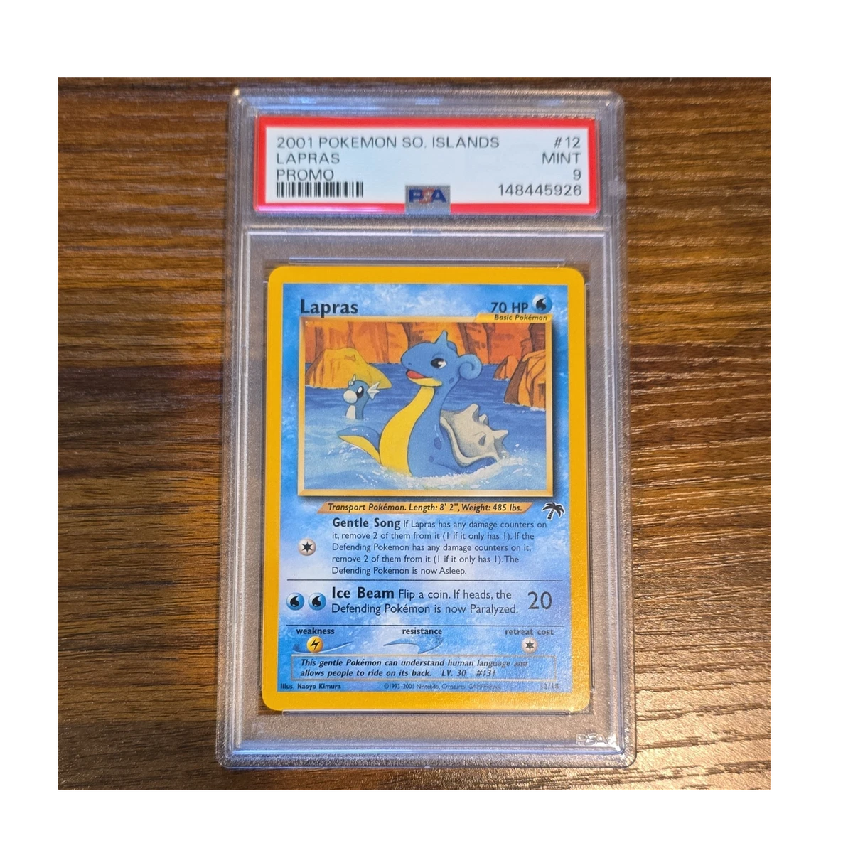 Lapras Pokémon TCG Professional Sports Authenticator (PSA) Grade 9