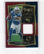 2020 Select Draft Selections Memorabilia Red Prizm #16 Jonathan Taylor  ID:66071
