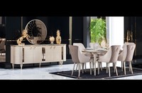 Komplett Esszimmer Kommoden Tisch 6X StüHle Kommode Spiegel Set Garnitur Neu