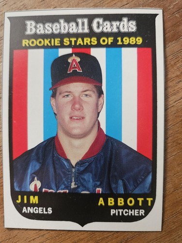 1989 Baseball Cards Magazine # 64 Rookie Star Jim Abbott