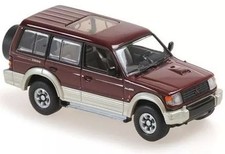 Mitsubishi Pajero LWB 1/43 Dark Red Metallic Diecast 14Y+ JAPAN