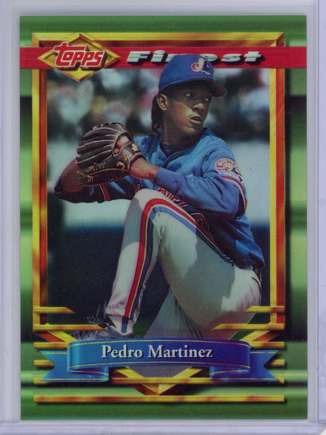 1994 Topps Finest Baseball #362 Pedro Martinez Refractor Expos CLEAN