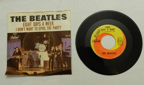 45 RPM, The Beatles – Eight Days a Week, Capitol 5371, 1965, PS, G to VG